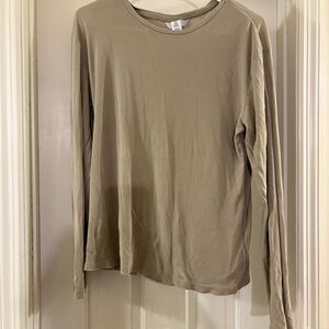 H&M Beige Long Sleeve Tee